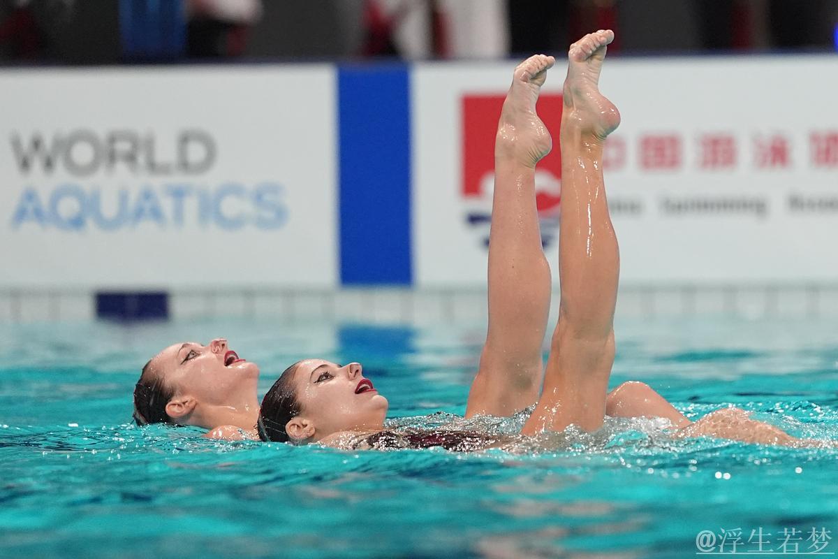 世界杯花样游泳总决赛：女子双人技巧赛